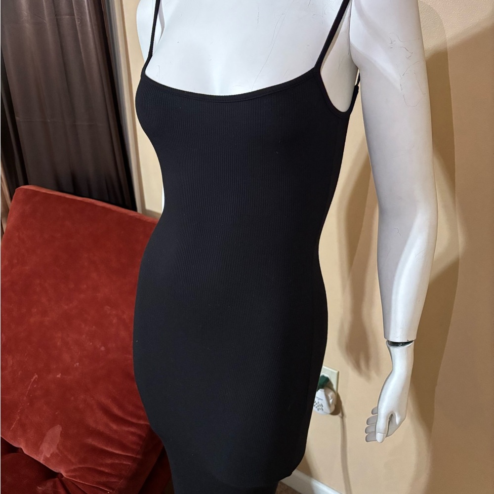 SKIMS Black Maxi Dress